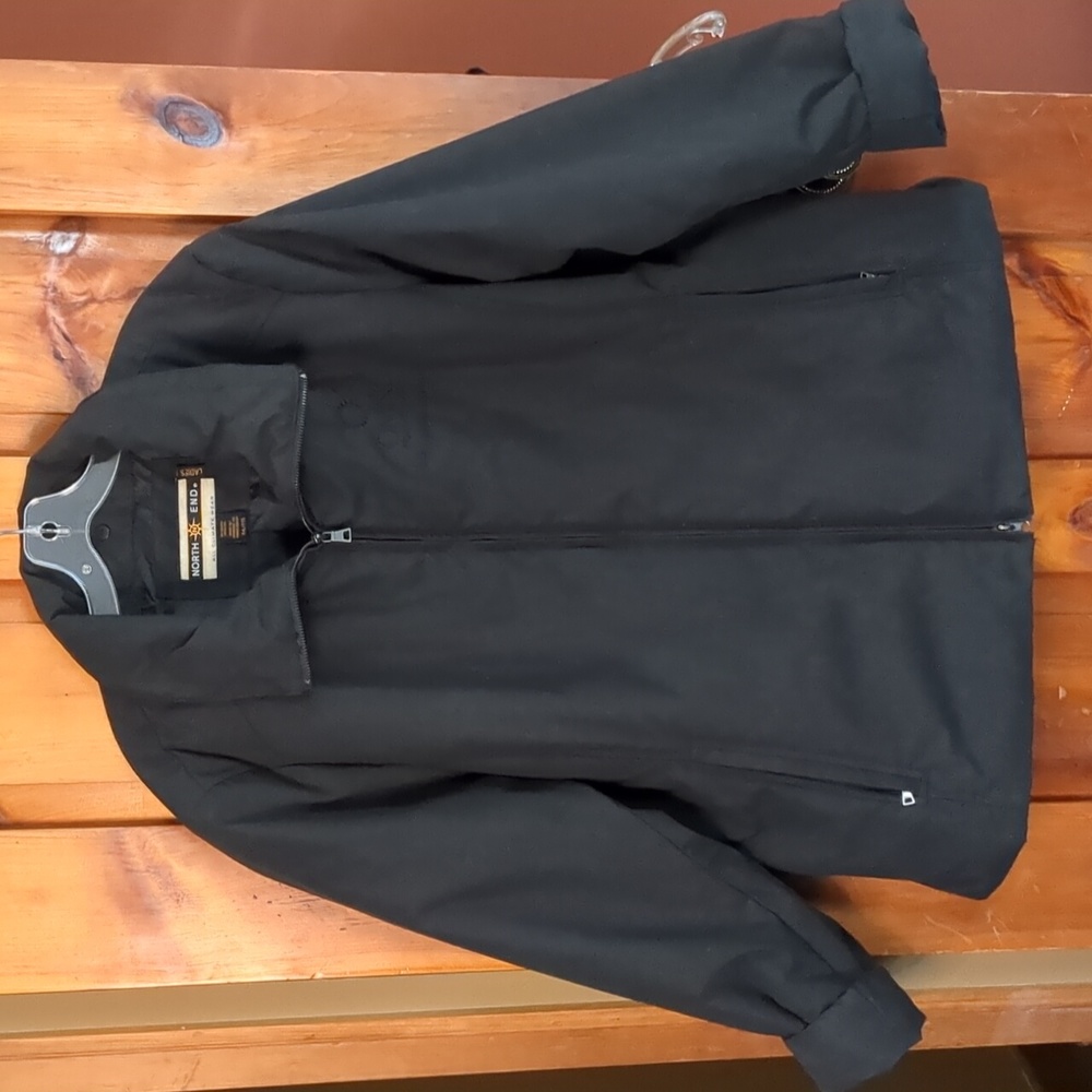 NORTH END*  all climate wear, long sleeve three season jacket zip front 2pckt